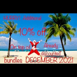 SAVE additional 10% off of already discounted 10% off bundles all December 2021.